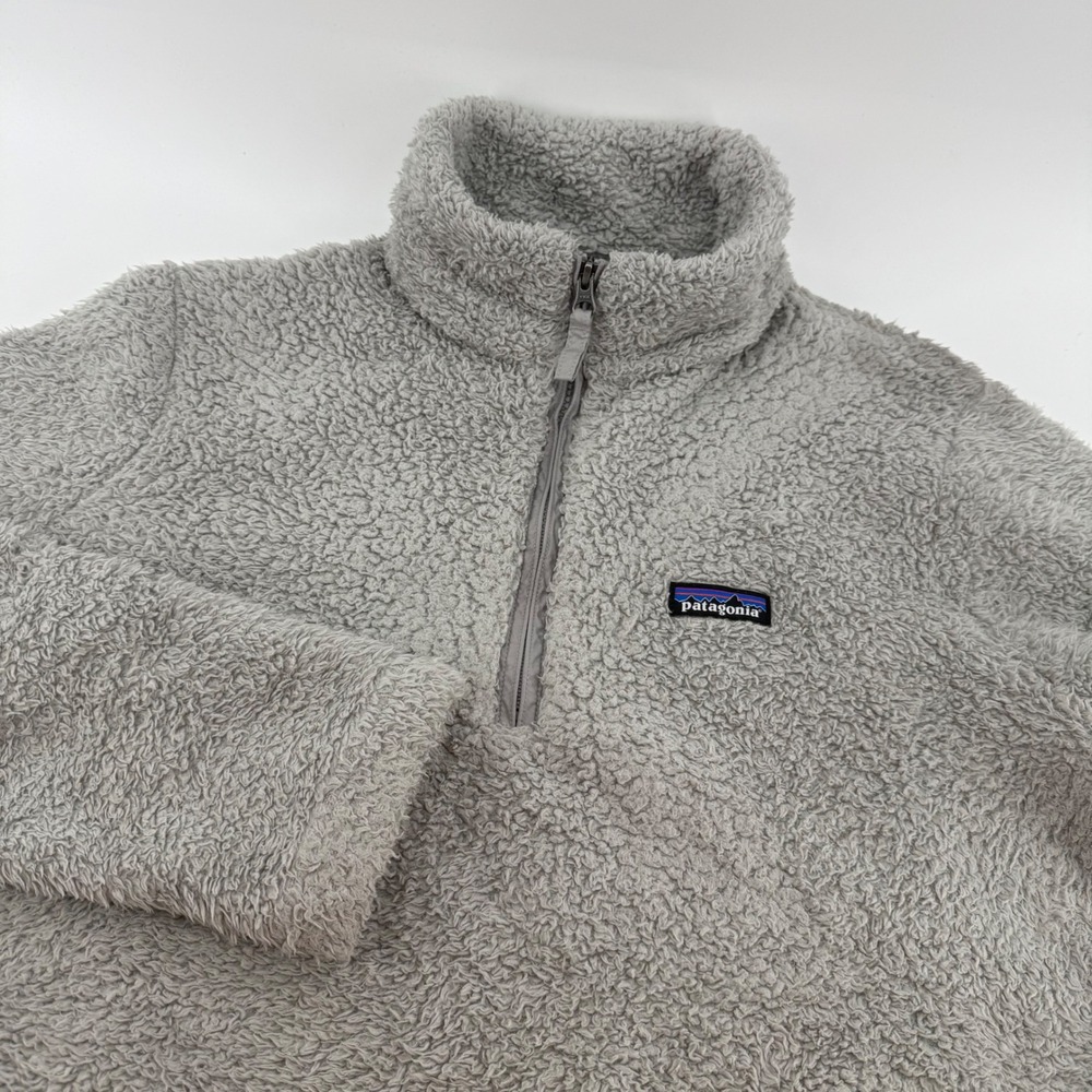 Patagonia Los Gatos 1/4 Zip Fleece Pullover Gray XL 25235 Aspen Snowmass
